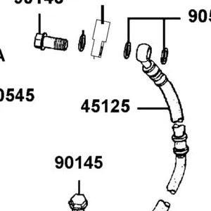 45125-AKB9-M00 HOSE ASSY M/C FR BRK — diagram cutout
