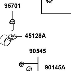 45128-LEA1-800 CLAMPER BRAKE HOSE — diagram cutout
