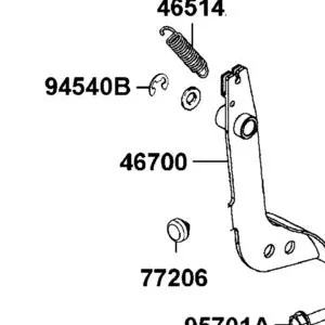 46700-AFB9-M06 PEDAL THROT — diagram cutout