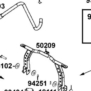 50209-LKM8-700 BRKT FRONT FENDER — diagram cutout