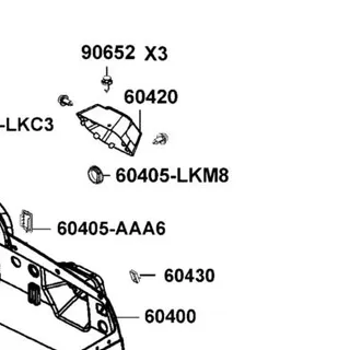 60405-LKM8-900 GROMMET COVER — diagram cutout