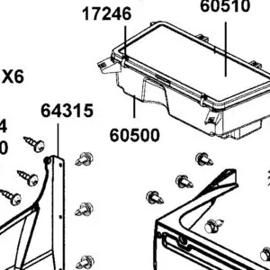 60500-AEE9-M00-N1R BOX LUGGAGE (Black) — diagram cutout