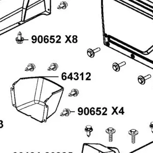 64312-ALE8-E00-N1R HOLDER GLOVE (Black) — diagram cutout
