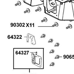 64322-AFB9-M00 PANEL SPLASH — diagram cutout