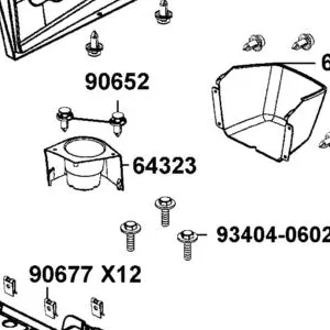 64323-ALE8-E00-N1R HOLDER LH DRINK (Black) — diagram cutout
