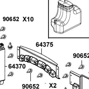 64375-ALE8-E00-N1R PANEL SPLASH (Black) — diagram cutout