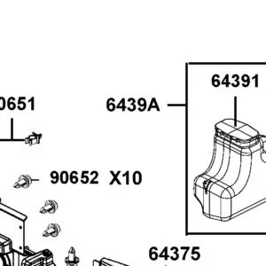6439A-AEE9-M00-N1R BOX ASSY LUGGAGE (Black) — diagram cutout