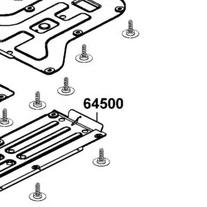 64500-ALE8-E00-N1R PLATE SKID (Black) — diagram cutout