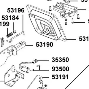 53190-LKM8-E00 ARM COMP PARKING BRK — diagram cutout