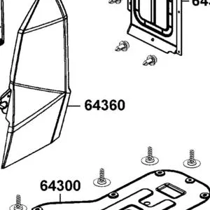 64360-ALE8-600-VEP PANEL LH SIDE — diagram cutout