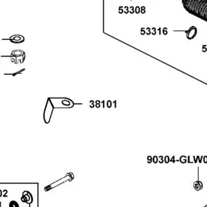 38101-ALE8-E00 STAY GROUND — diagram cutout