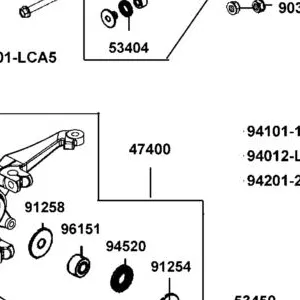 47400-ZWA2-M00 KNUCKLE ASSY STEERING-RH — diagram cutout