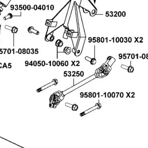 53250-ALE8-E00 STEERING SHAFT ASSY — diagram cutout