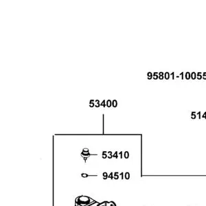 53400-ALE8-E00 A-ARM ASSY FR UPPER RH — diagram cutout