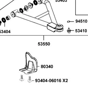 53550-ALE8-E00 A-ARM ASSY FR LOWER LH — diagram cutout