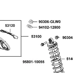 53100-ALE8-900 WHEEL ASSY STEERING — diagram cutout