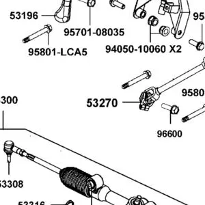 53270-AKJ3-M00 STEERING SHAFT, ASSY (EPS LOWER) — diagram cutout