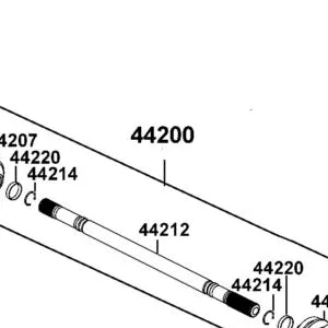 44200-ALE8-M00 HALF SHAFT FR RH