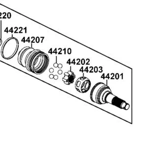 44201-ALE8-M00 OUTER C.V JOINT — diagram cutout