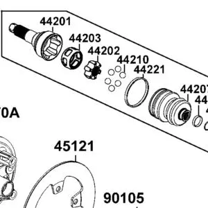 44202-ALE8-M00 I/R — diagram cutout