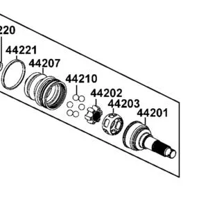 44203-ALE8-M01 BJ-CAGE — diagram cutout
