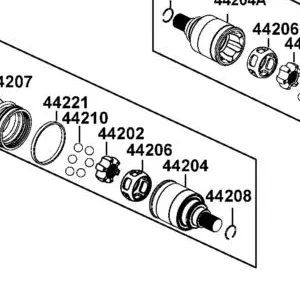 44206-ALE8-M00 DOJ-CAGE — diagram cutout