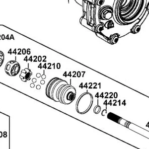 44207-ALE8-M00 C.V BOOT — diagram cutout