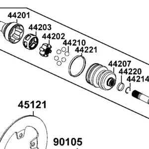 44210-ALE8-M00 BALL — diagram cutout