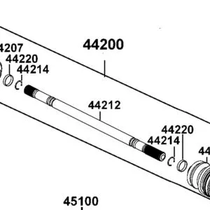 44212-ALE8-M00 CENTRAL BAR — diagram cutout