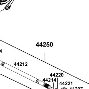 44250-ALE8-M00 HALF SHAFT FR LH — diagram cutout