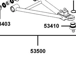53500-ADG8-E00 ARM ASSY FR L SWING UP — diagram cutout