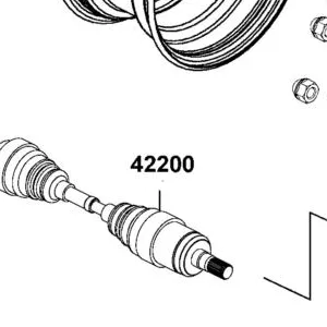 42200-ALE8-M00 HALF SHAFT RR LH/RH
