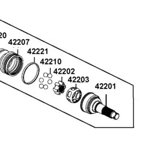 42203-ALE8-M00 BJ-CAGE — diagram cutout