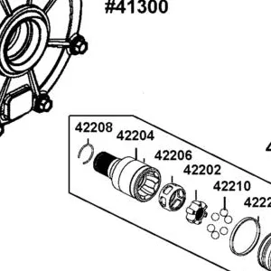 42204-ALE8-M00 INNER C.V JOINT — diagram cutout