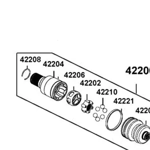 42206-ALE8-M00 DOJ CAGE — diagram cutout