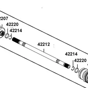 42212-ALE8-M00 CENTRAL BAR — diagram cutout