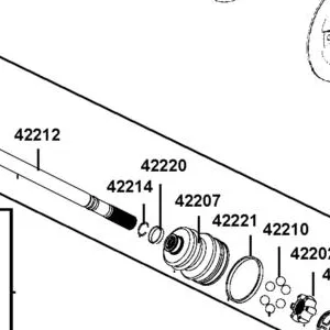 42220-ALE8-M00 CLAMP — diagram cutout