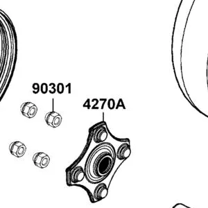 4270A-ZWA2-M00 HUB ASSY REAR WHEEL — diagram cutout