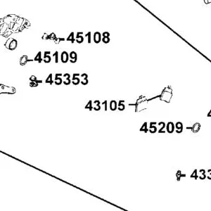 43105-AKB9-305 PAD SET — diagram cutout