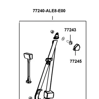 77240-ALE8-E01 BELT SAFETY — diagram cutout