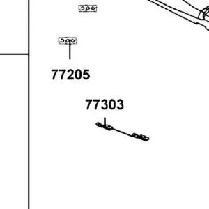 77303-ZWA2-M00 STAY SEAT — diagram cutout