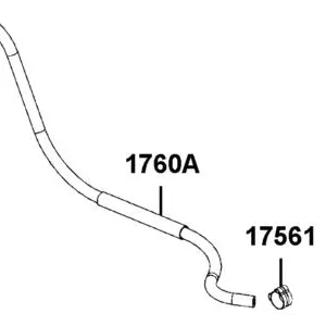 1760A-ALE8-800 TUBE ASSY FUEL TANK — diagram cutout