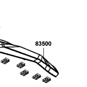 83500-AKB9-M00-N1R COVER REAR FENDER R (Black) — diagram cutout