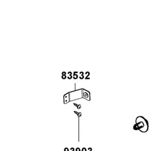 83532-AKB9-M00 STAY BACK COVER — diagram cutout