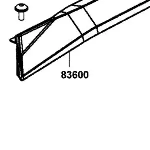 83600-AKB9-M00-N1R COVER REAR FENDER L (Black) — diagram cutout