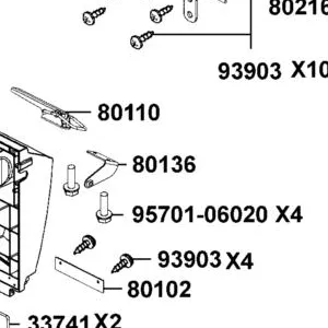 80136-ALE8-E00 BRACKET L TRUNK STOOPER — diagram cutout