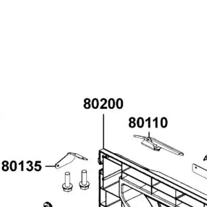 80200-ALE8-E00-N1R COVERTAIL GATE (Black) — diagram cutout