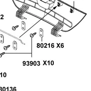 80216-ALE8-E00 STAY LATCH — diagram cutout