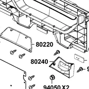 80220-ALE8-E00-N1R COVER B TAIL GATE (Black) — diagram cutout