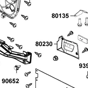 80230-ALE8-E00-N1R COVER RH REFLECTOR (Black) — diagram cutout